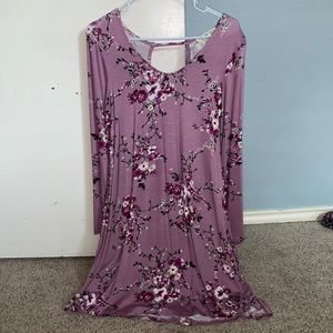 Lavender/purple floral long sleeve dress from Nordstrom Rack
